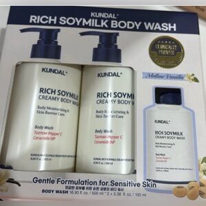 Rich Soymilk Body Wash body care for dryness relief new Kundal 500+500+100ml